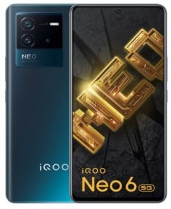 iqoo neo 6 front and back view